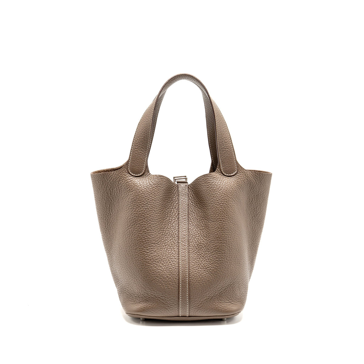 Hermes Picotin 22 Lock Bag Clemence Etoupe SHW