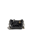CHANEL SMALL GABRIELLE HOBO BAG CALFSKIN BLACK MULTICOLOUR HARDWARE