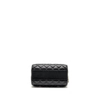 CHANEL 25P MINI BOWLING BAG CAVIAR BLACK LGHW (MICROCHIP)