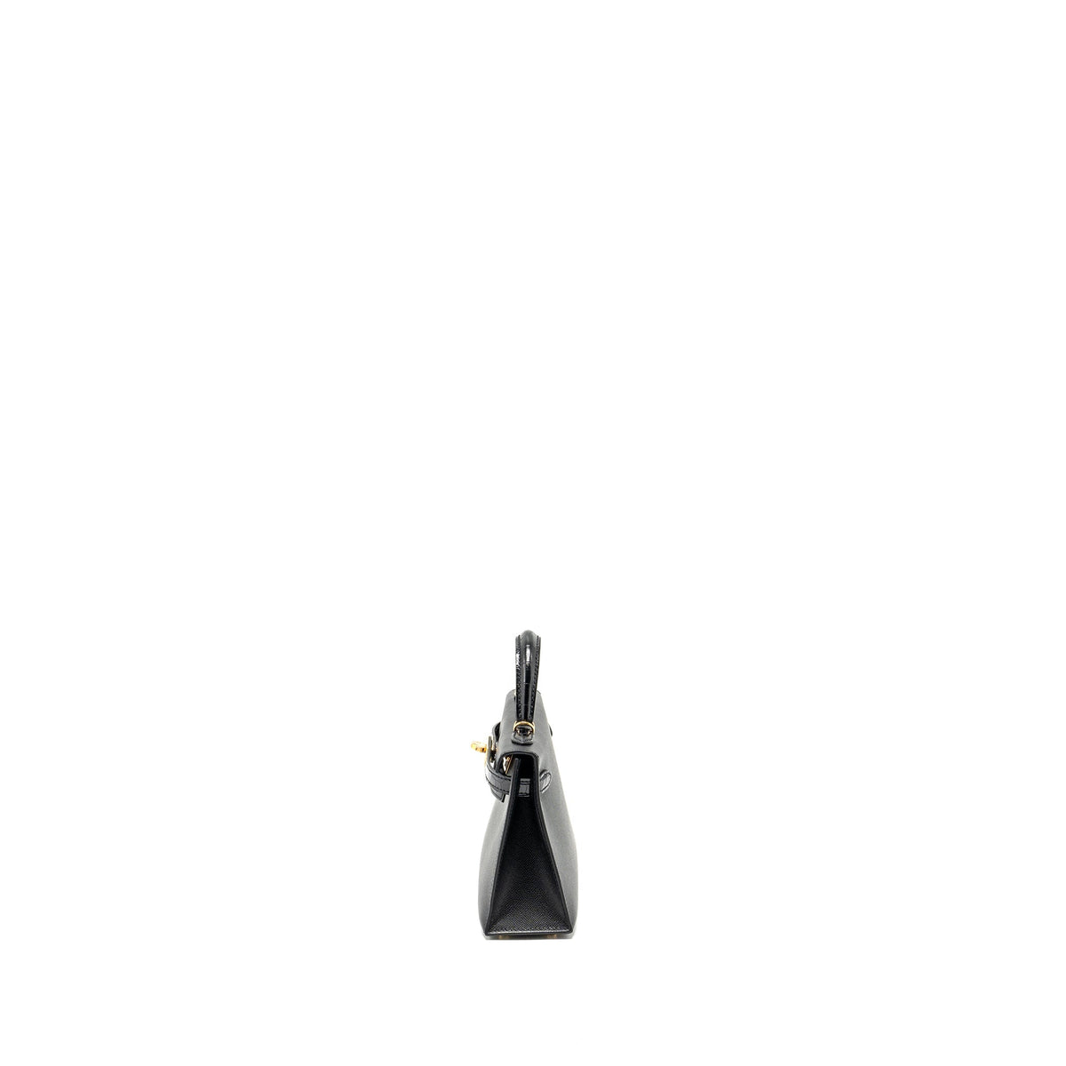 Hermes touch Mini Kelly II madame / alligator mississippiensis black GHW