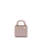 DIOR MINI LADY DIOR BAG LAMBSKIN LIGHT PINK LGHW