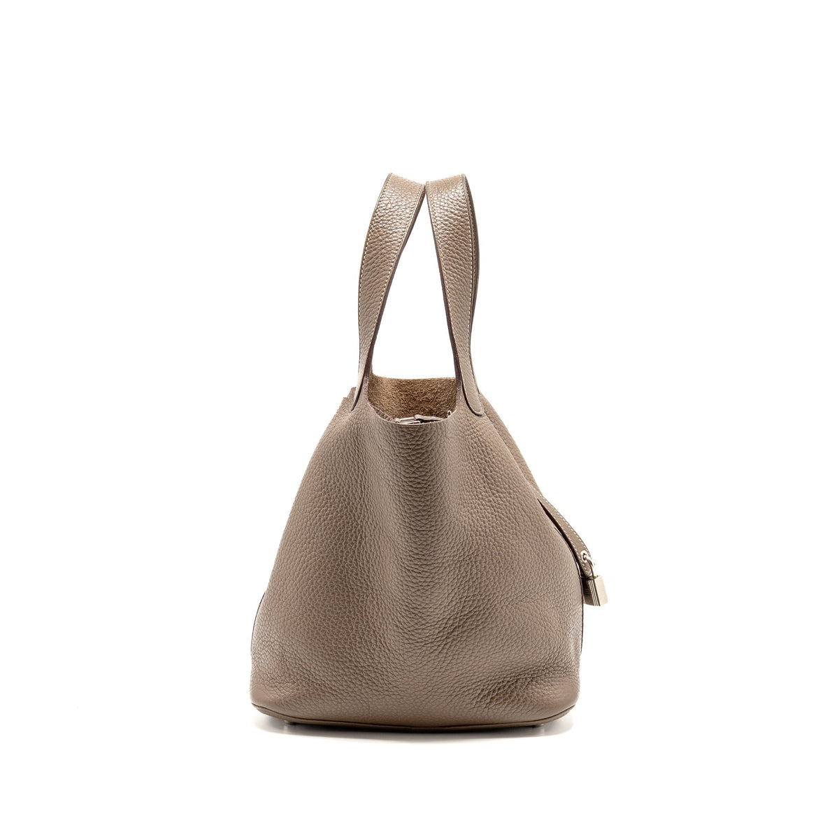 Hermes Picotin 22 Lock Bag Clemence Etoupe SHW