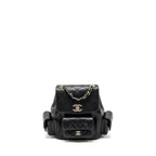 CHANEL 23K TRIPLE POCKET BACKPACK CAVIAR BLACK LGHW (MICROCHIP)