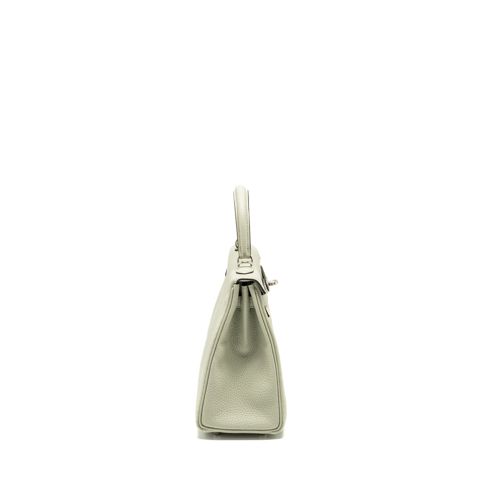 Hermes Kelly 25 Togo Gris Neve SHW