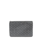 GOYARD SENAT MM POUCH GOYARDLINE CANVAS GREY SHW