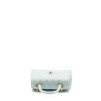 CHANEL SMALL COCO HANDLE CAVIAR LIGHT BLUE LGHW (MICROCHIP)