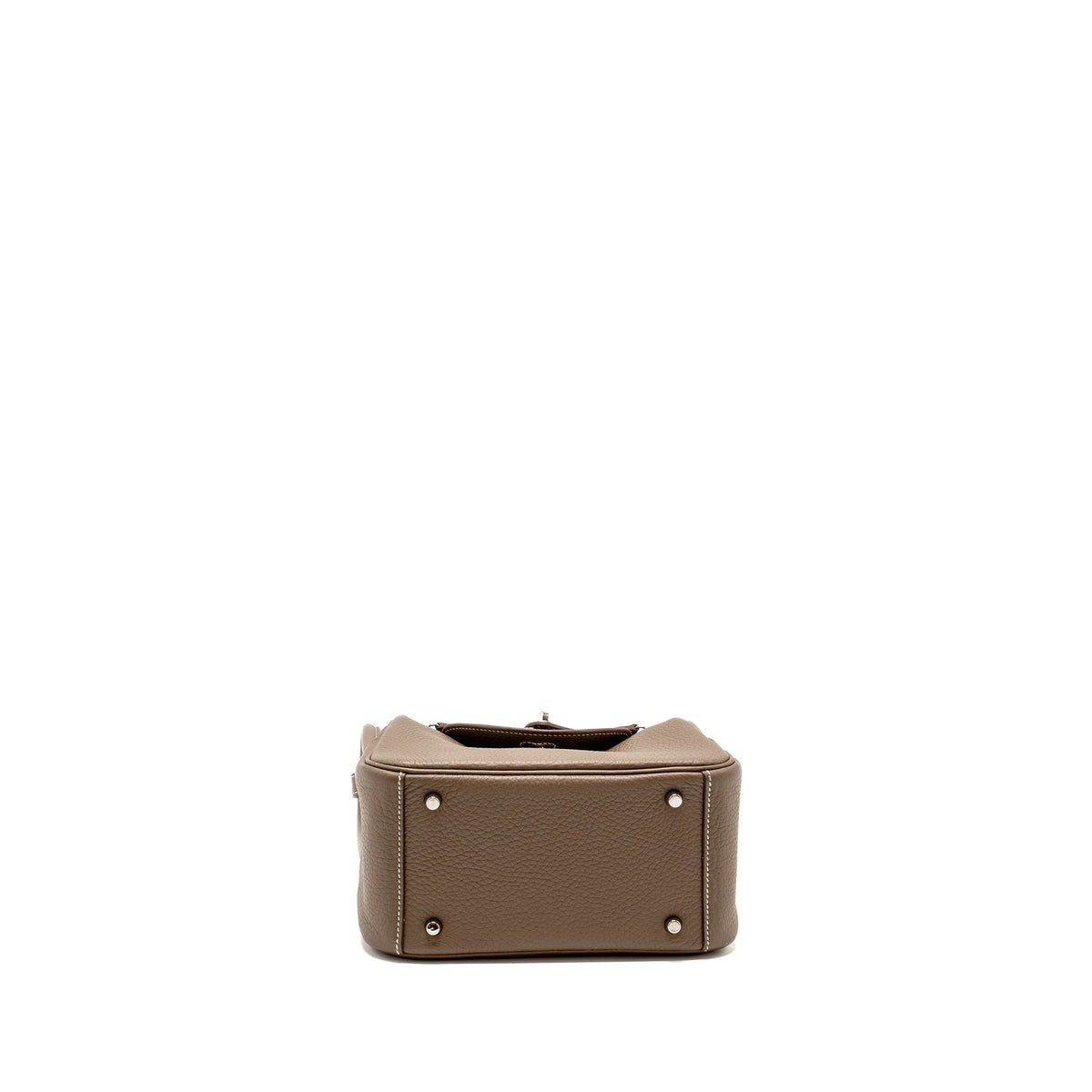Hermes Mini Lindy Clemence Etoupe SHW