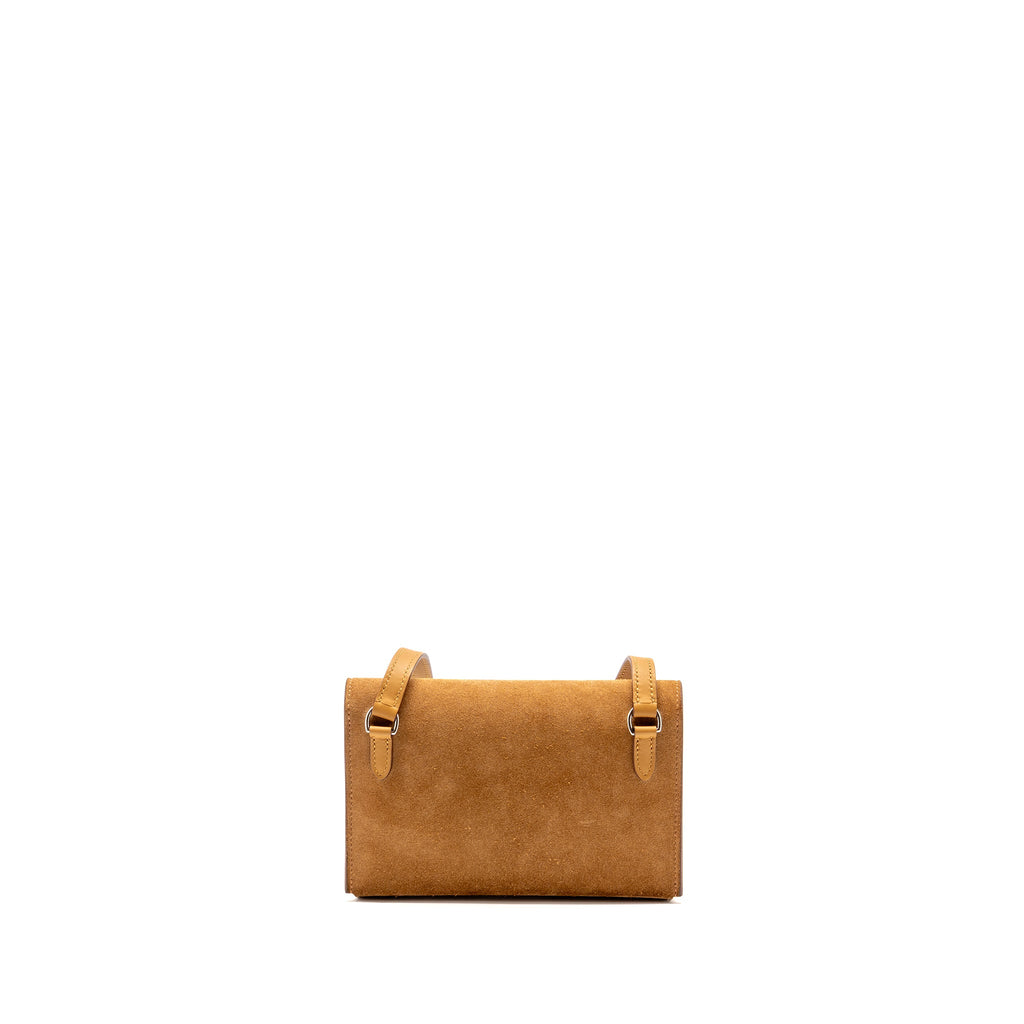 Hermes Hermesnap Suede / Swift Chamois / Sésame SHW