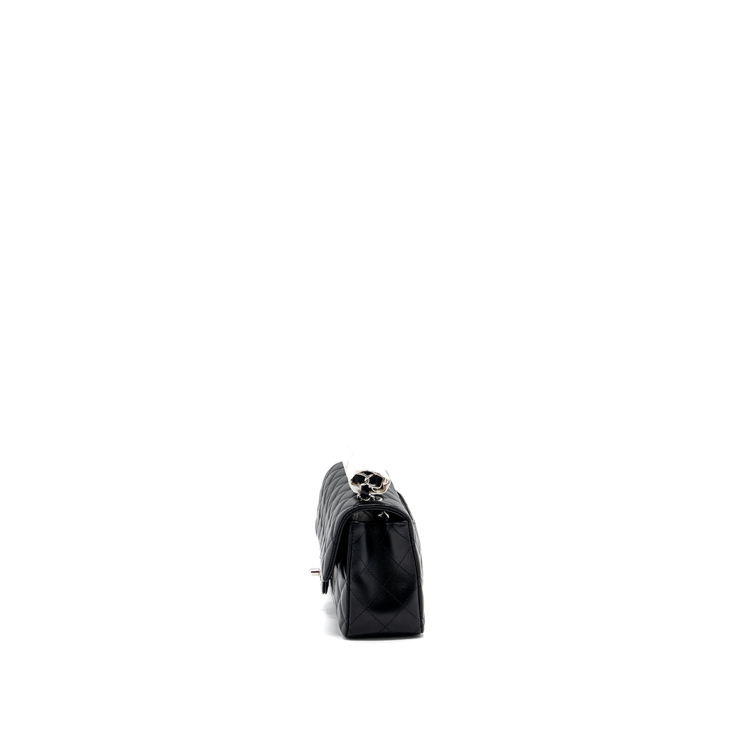 CHANEL MINI RECTANGULAR FLAP BAG LAMBSKIN BLACK SHW  (MICROCHIP)