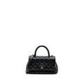 CHANEL SMALL COCO HANDLE CAVIAR BLACK RUTHENIUM HARDWARE