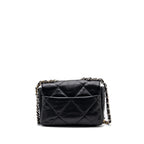 CHANEL SMALL 19 BAG LAMBSKIN BLACK MULTICOLOUR HARDWARE(MICROCHIP)