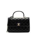 CHANEL MEDIUM TRENDY CC LAMBSKIN BLACK GHW