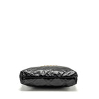 CHANEL MEDIUM 22 BAG SHINY CALFSKIN BLACK GHW (MICROCHIP)