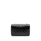 CHANEL VINTAGE DIANA FLAP BAG LAMBSKIN BLACK GHW