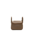 Hermes Mini Lindy Clemence Etoupe SHW