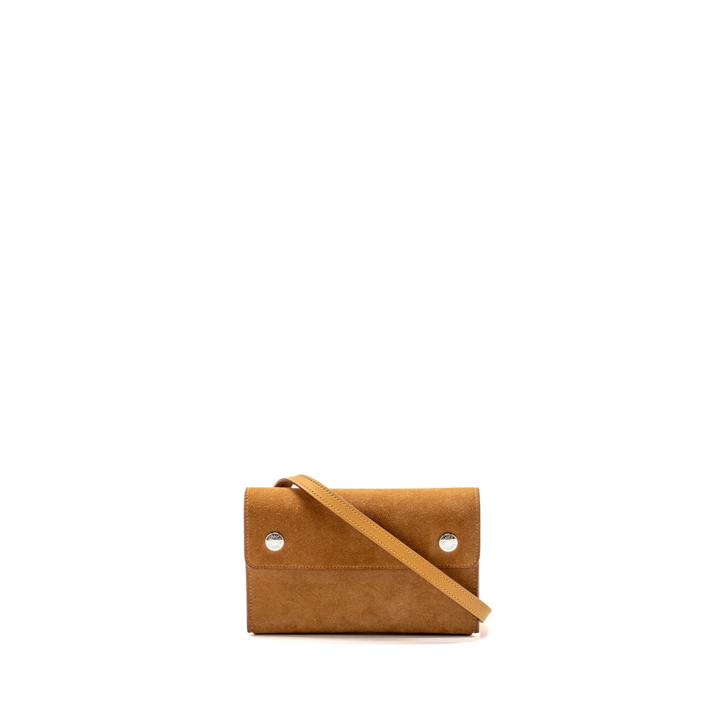 Hermes Hermesnap Suede / Swift Chamois / Sésame SHW