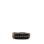 CHANEL 23K HOBO BAG WITH ADJUSTABLE CHAIN LAMBKIN BLACK GHW (MICROCHIP)