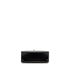 HERMES KELLY 25 BOX BLACK GHW