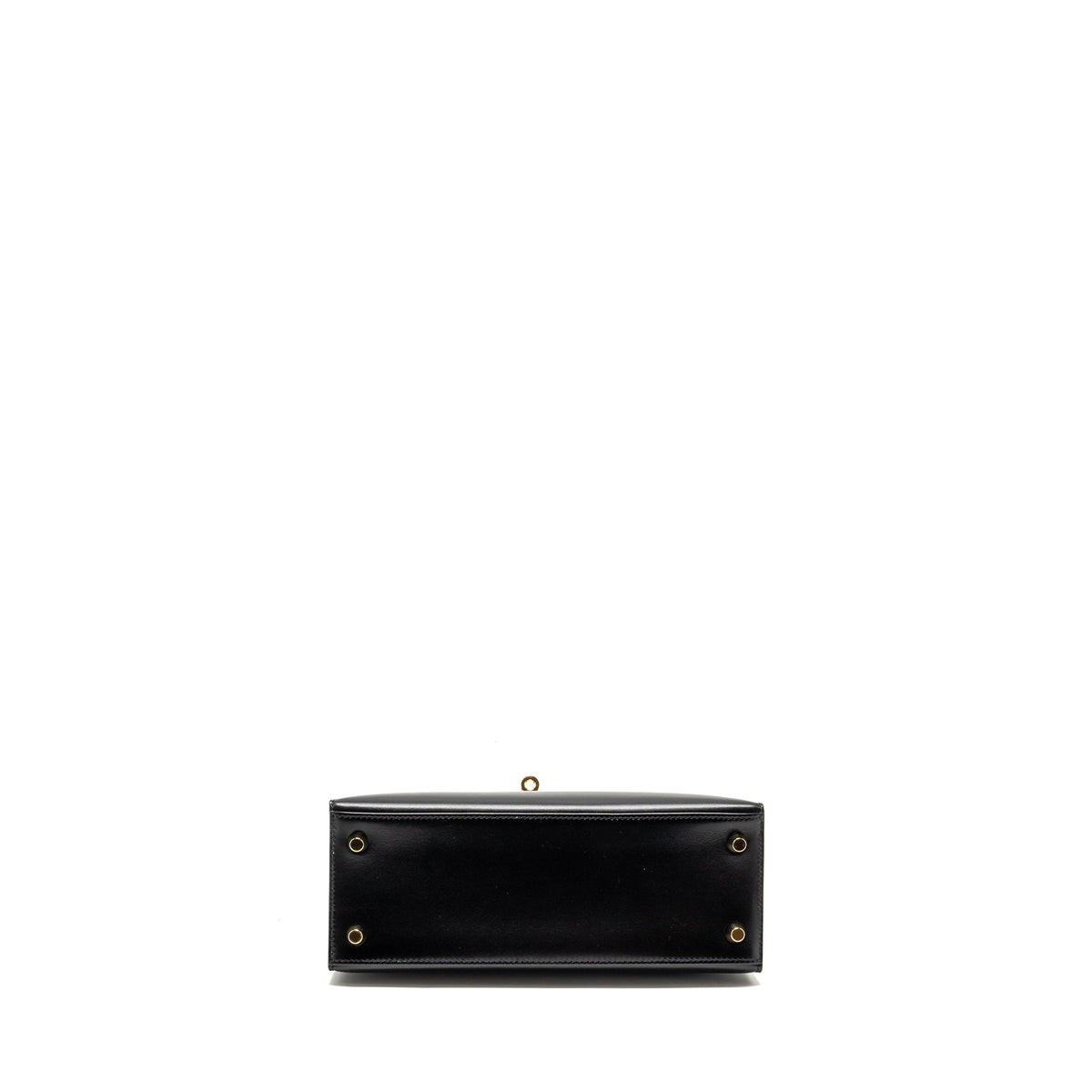 HERMES KELLY 25 BOX BLACK GHW