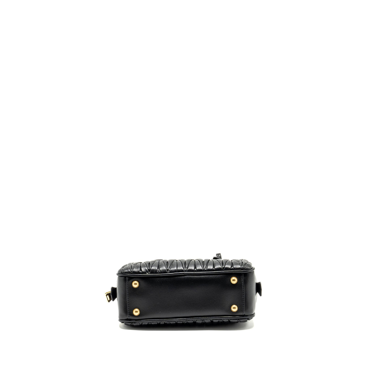 MIU MIU ARCADIE MATELASSE NAPPA BAG BLACK GHW