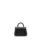 CHANEL MINI COCOHANDLE CAVIAR BLACK LGHW (MICROCHIP)