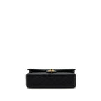 CHANEL MEDIUM CLASSIC DOUBLE FLAP BAG CAVIAR BLACK GHW(MICROCHIP)