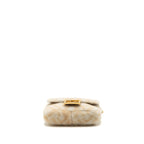 FENDI MINI BAGUETTE SHEEPSKIN BEIGE/ WHITE GHW