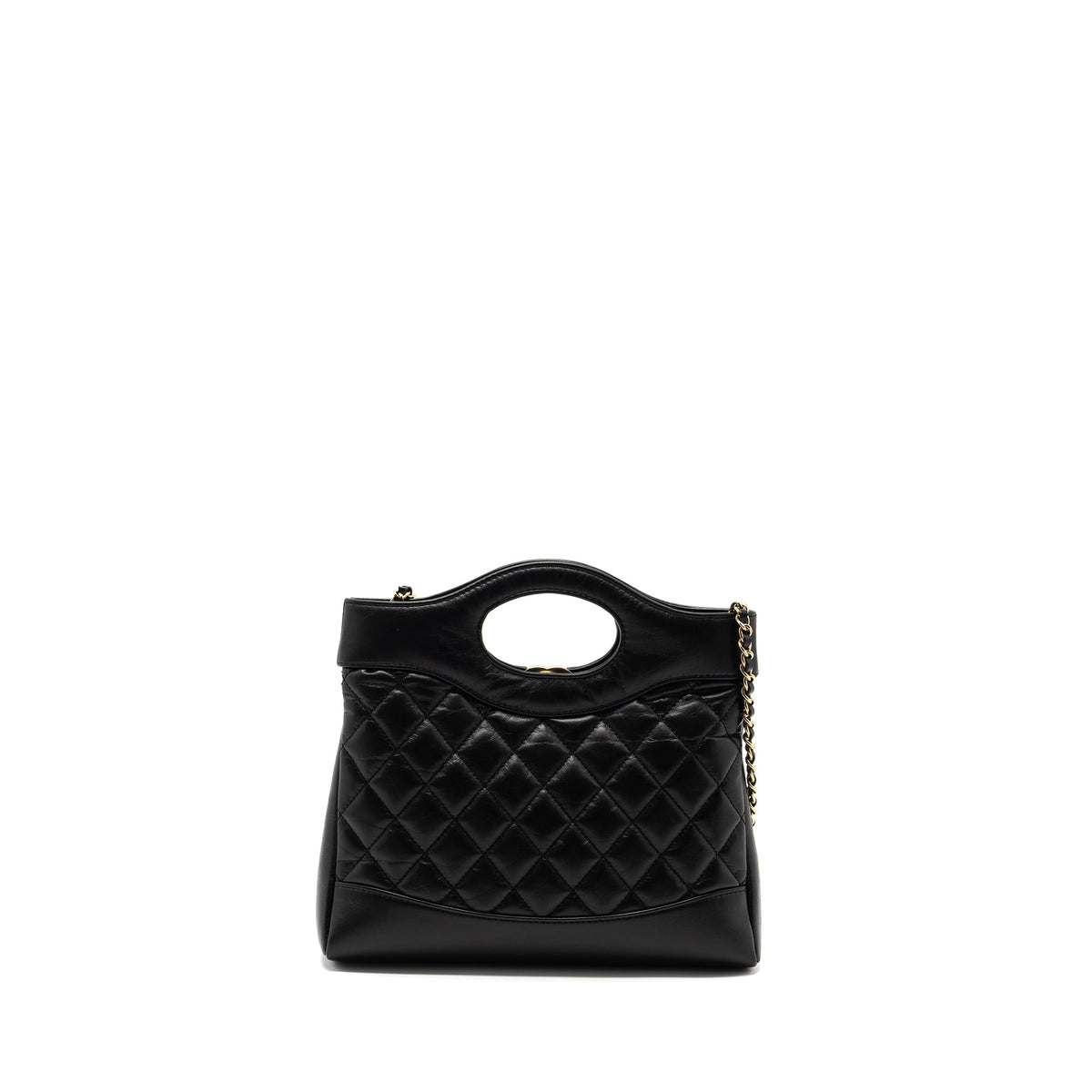 CHANEL 23A MINI 31 BAG CALFSKIN BLACK LGHW (MICROCHIP)