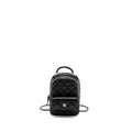 CHANEL 24P MINI BACKPACK/CROSSBODY BAG CAVIAR BLACK SHW (MICROCHIP)