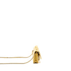 CHANEL MINI BUSINESS AFFINITY WALLET ON CHAIN CAVIAR YELLOW LGHW (MICROCHIP)