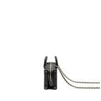 CHANEL 22B TOP HANDLE SMALL VANITY CASE CALFSKIN BLACK GHW(MICROCHIP)
