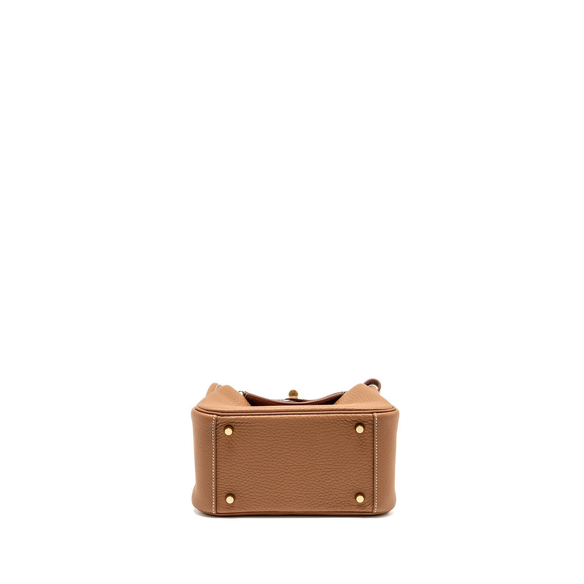 HERMES MINI LINDY II CLEMENCE GOLD GHW