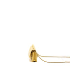 CHANEL MINI BUSINESS AFFINITY WALLET ON CHAIN CAVIAR YELLOW LGHW (MICROCHIP)