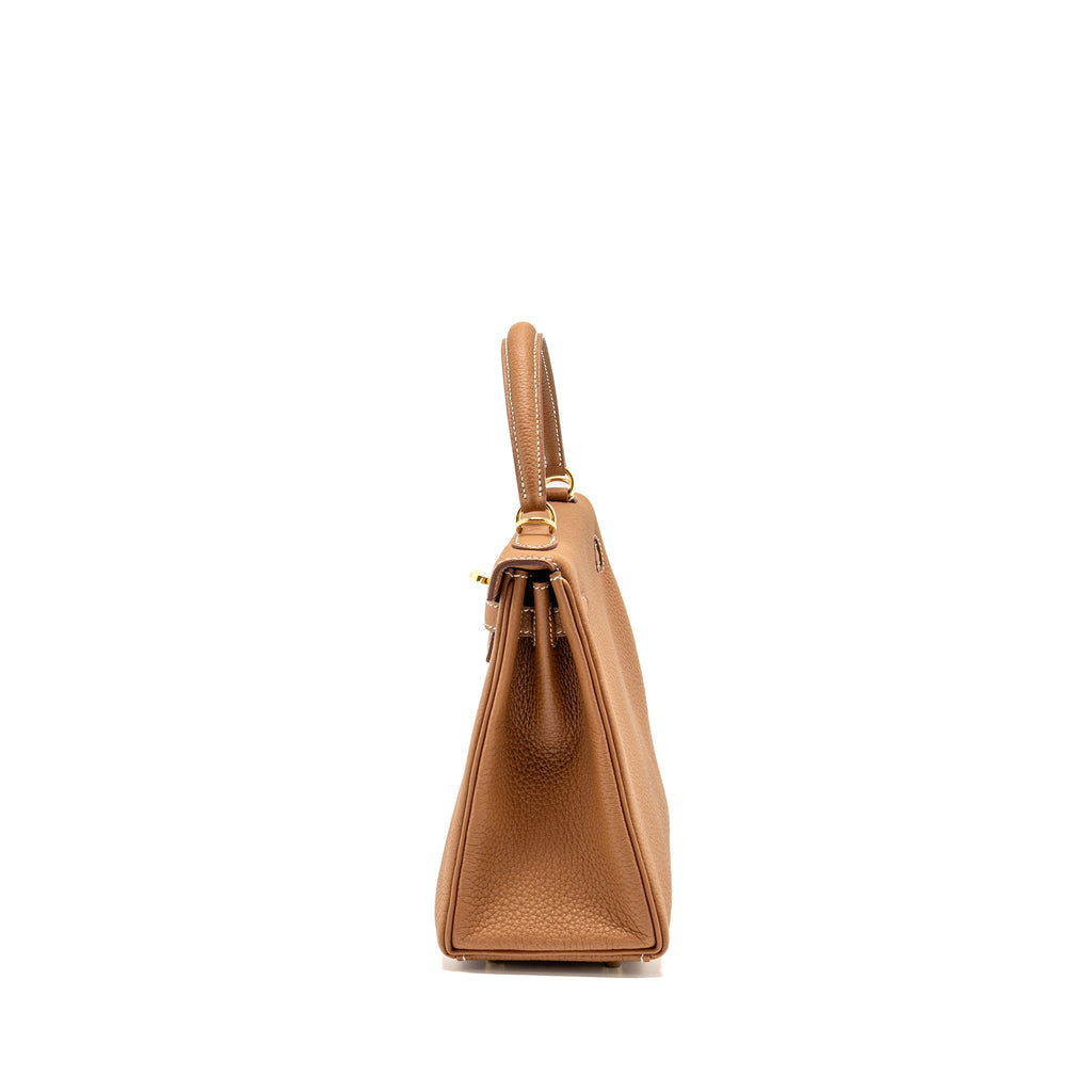 Hermes Kelly 25 Togo Gold GHW