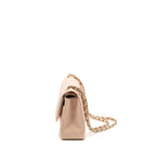CHANEL JUMBO CLASSIC DOUBLE FLAP BAG CAVIAR BEIGE LGHW (MICROCHIP)