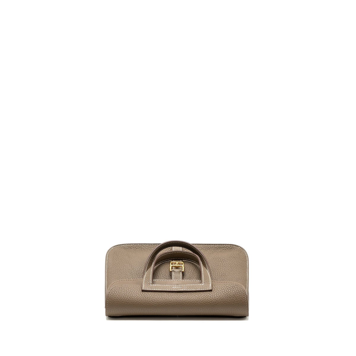 Hermes Halzan 25 Clemence Etoupe GHW