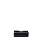 CHANEL SMALL CLASSIC DOUBLE FLAP BAG CAVIAR BLACK SHW (MICROCHIP)