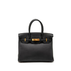 HERMES BIRKIN 30 TOGO BLACK RGHW