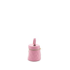 CHANEL TOP HANDLE ROUND VANITY CASE LAMBSKIN PINK LGHW