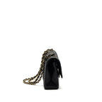 CHANEL MEDIUM CLASSIC DOUBLE FLAP BAG CAVIAR BLACK GHW(MICROCHIP)
