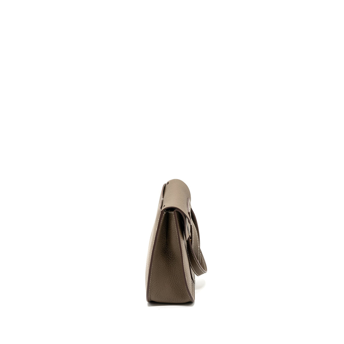 Hermes Halzan 25 Clemence Etoupe GHW
