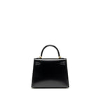 HERMES KELLY 25 BOX BLACK GHW