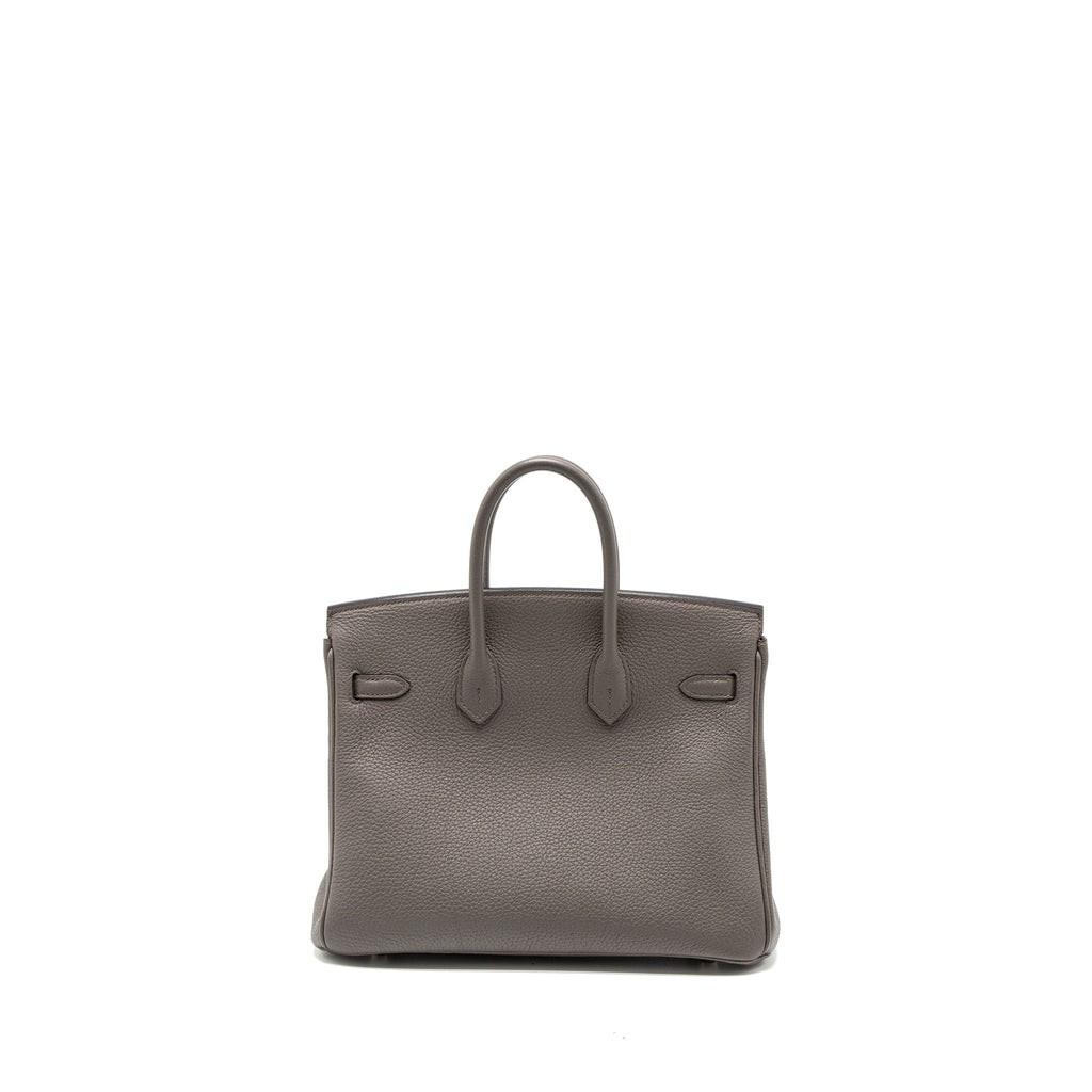 Hermes Birkin 25 Togo Gris Etain SHW