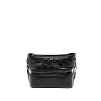CHANEL LARGE GABRIELLE HOBO BAG AGED CALFSKIN BLACK MULTICOLOUR HARDWARE
