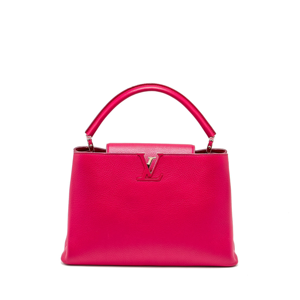 LOUIS VUITTON CAPUCINES TAURILLON HOT PINK SHW