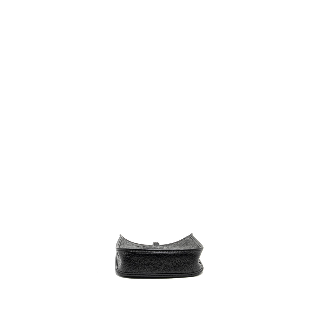 Hermes Mini Evelyn Clemence Black GHW