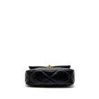 CHANEL SMALL 19 BAG LAMBSKIN BLACK MULTICOLOUR HARDWARE  (MICROCHIP)