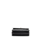 CHANEL TOP HANDLE TRENDY CC FLAP BAG LAMBSKIN BLACK LGHW