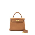 Hermes Kelly 25 Togo Gold GHW