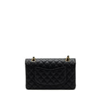 CHANEL MEDIUM CLASSIC DOUBLE FLAP BAG CAVIAR BLACK GHW(MICROCHIP)